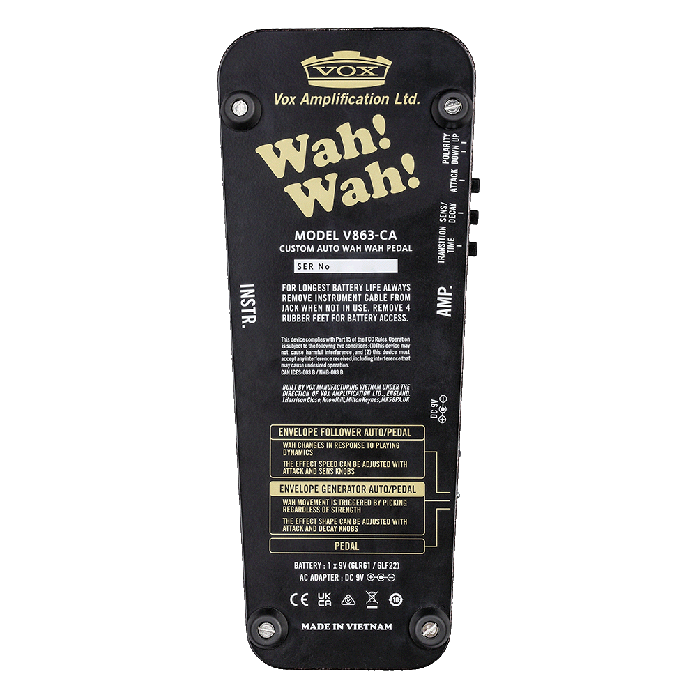 Auto Wah Pedal - V863-CA