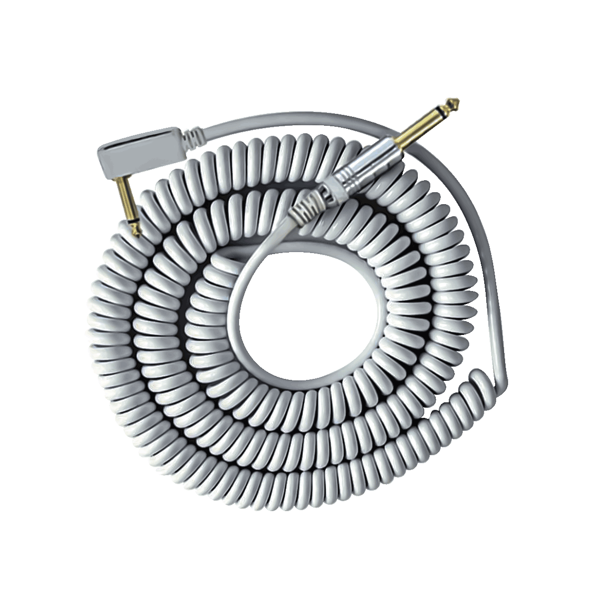 White Coiled Cable