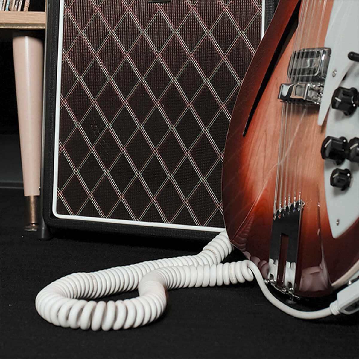 Vintage Coil Cable - White Vox Amp Shop