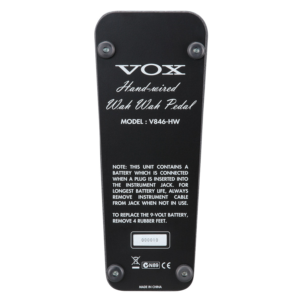 garageband wah pedal VOX Amps USA | Hand-Wired Wah Pedal
