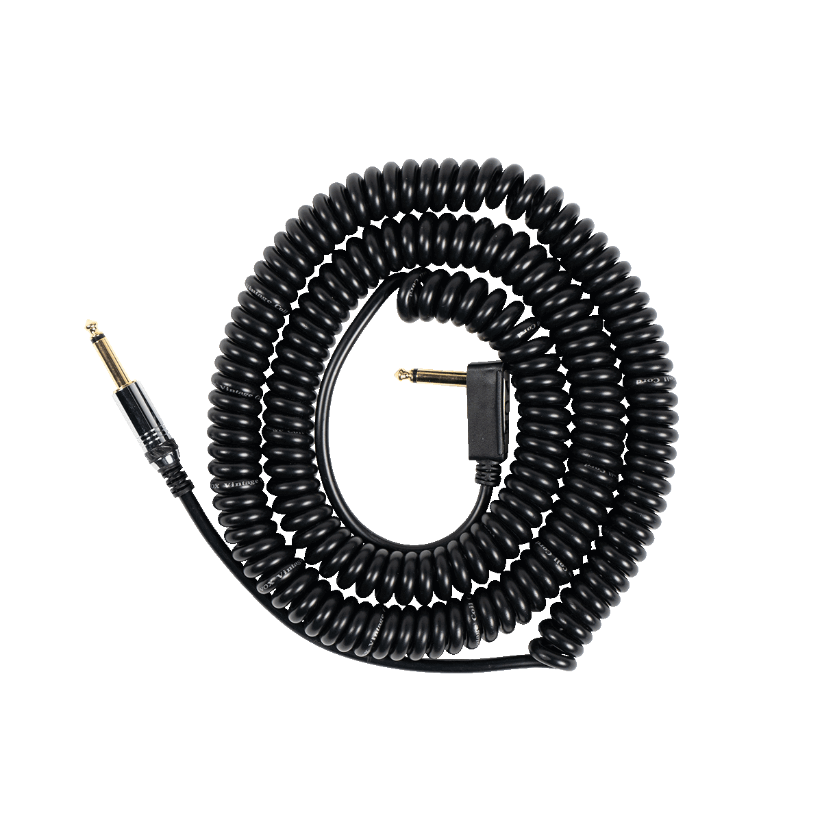 Vintage Coil Cable on white background coiled