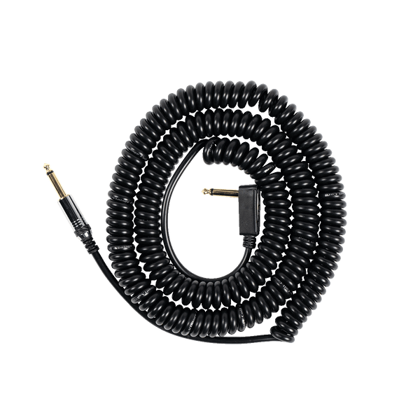 VOX Amps USA | Vintage Coiled Amplifier Cable - Black | Shop Now